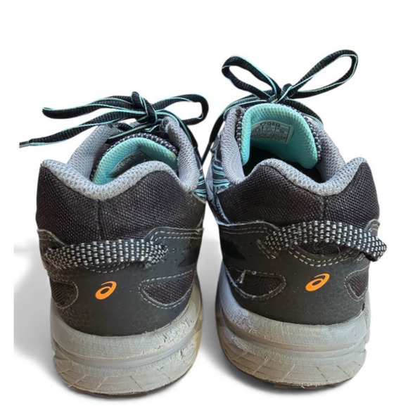 Asics Gel Flux Lightning T7G6Q Sneakers Trainers Sz 7.5 Gray Mint Green Athletic - Picture 4 of 9